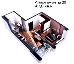 2-к квартира, вторичка, 41м2, 6/8 этаж