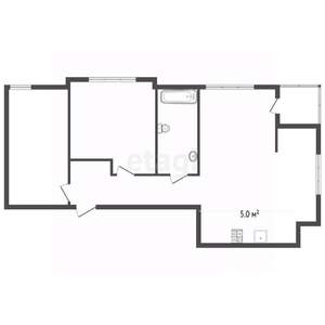3-к квартира, вторичка, 64м2, 3/6 этаж