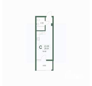 Студия квартира, вторичка, 29м2, 7/9 этаж