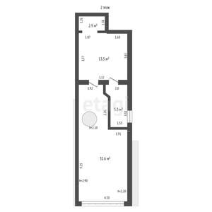 3-к квартира, вторичка, 118м2, 1/2 этаж