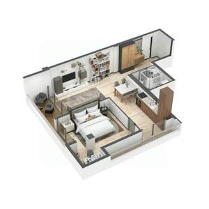 2-к квартира, вторичка, 63м2, 2/7 этаж