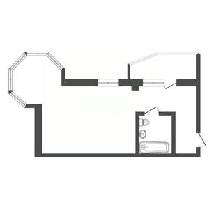 1-к квартира, сданный дом, 41м2, 8/12 этаж