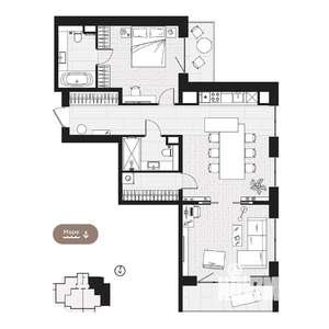 2-к квартира, вторичка, 98м2, 3/9 этаж