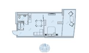 2-к квартира, строящийся дом, 57м2, 16/18 этаж