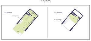 1-к квартира, вторичка, 58м2, 1/20 этаж