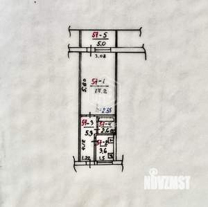 1-к квартира, вторичка, 34м2, 5/5 этаж