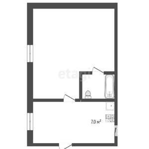 1-к квартира, вторичка, 32м2, 2/5 этаж