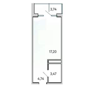 Студия квартира, вторичка, 29м2, 8/10 этаж