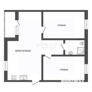 3-к квартира, вторичка, 60м2, 4/4 этаж