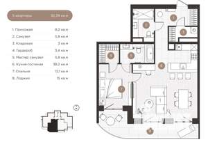 3-к квартира, вторичка, 92м2, 3/9 этаж