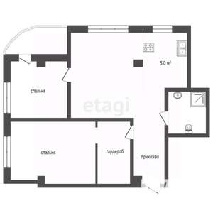 3-к квартира, вторичка, 61м2, 6/8 этаж