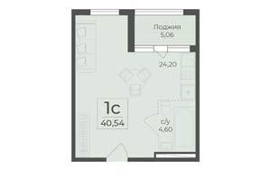 2-к квартира, вторичка, 43м2, 2/15 этаж