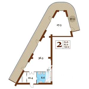 Студия квартира, вторичка, 140м2, 4/15 этаж