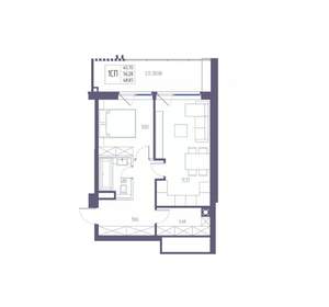 1-к квартира, вторичка, 56м2, 7/8 этаж