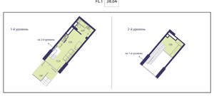 1-к квартира, вторичка, 39м2, 1/20 этаж