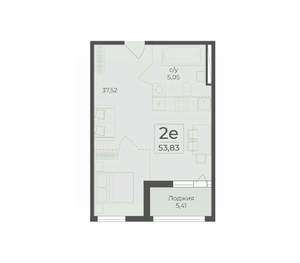 2-к квартира, вторичка, 54м2, 12/18 этаж