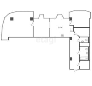 3-к квартира, вторичка, 105м2, 2/15 этаж