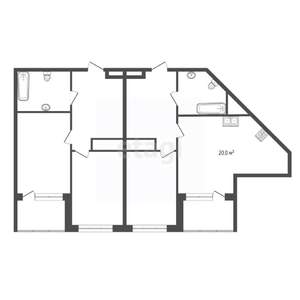 3-к квартира, сданный дом, 99м2, 7/8 этаж