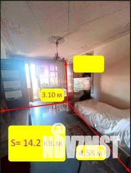 2-к квартира, вторичка, 51м2, 4/6 этаж