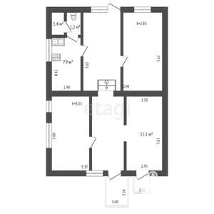 3-к квартира, вторичка, 92м2, 1/4 этаж