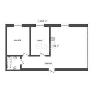 3-к квартира, вторичка, 100м2, 4/4 этаж