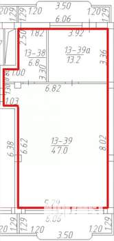 2-к квартира, вторичка, 81м2, 5/8 этаж