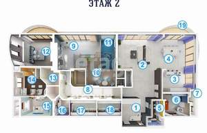 12-к квартира, вторичка, 789м2, 1/4 этаж