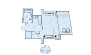 1-к квартира, вторичка, 48м2, 17/18 этаж