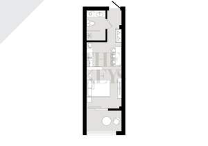 Студия квартира, сданный дом, 29м2, 3/8 этаж