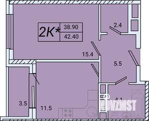 1-к квартира, вторичка, 43м2, 5/8 этаж