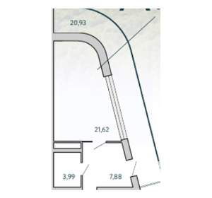 1-к квартира, вторичка, 54м2, 6/10 этаж