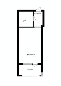 Студия квартира, строящийся дом, 41м2, 3/5 этаж