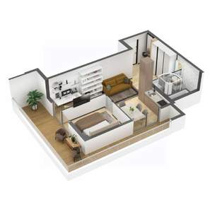 2-к квартира, вторичка, 52м2, 4/8 этаж