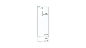 1-к квартира, вторичка, 34м2, 2/9 этаж