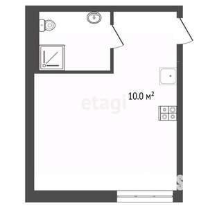 Студия квартира, вторичка, 32м2, 1/3 этаж