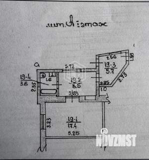 1-к квартира, вторичка, 35м2, 1/1 этаж